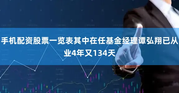 手机配资股票一览表其中在任基金经理谭弘翔已从业4年又134天